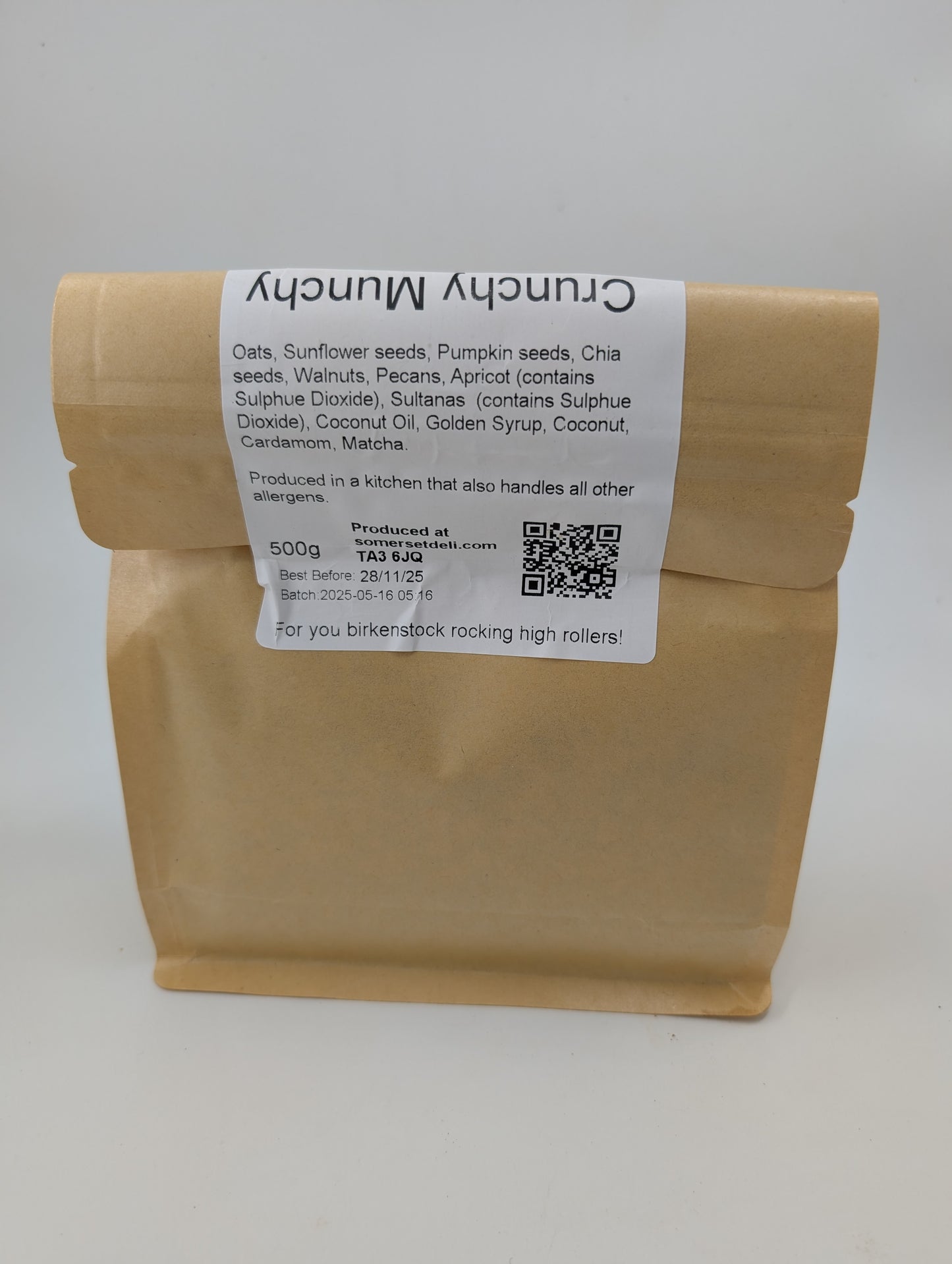 Crunchy Munchy Matcha Muesli, 500g